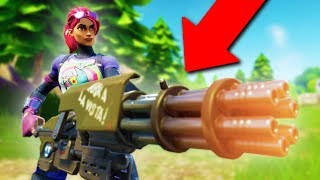 DESTROYING PEOPLE WITH THE NEW MINIGUN! *HILARIOUS!* | Fortnite Battle Royale