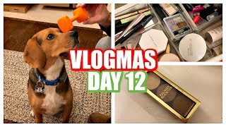 VLOGMAS DAY 12 | New Doggie Toys, Pulling Out Old Makeup Faves