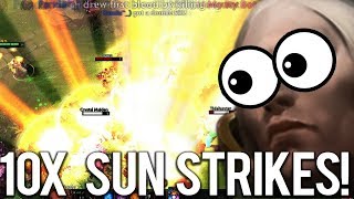 Dota 2 - 7.07 Patch - Invoker New Talent Catalysm! 10x SUNSTRIKES WTF