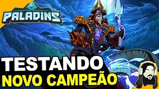 TESTANDO O NOVO CAMPEÃO: PALADINS PTS 1.6 - DREDGE GAMEPLAY