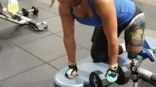 PROPER FORM Dumbbell Lateral pull - Amputee with Prosthesis