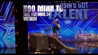 Asia's Got Talent (Tìm Kiếm Tài Năng Châu Á) - Ngo Minh Tu - Trial Bike Vietnam
