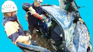 ДТП.Фура перемолотила две машины.1525km трассы М5!Часть-1.Ежебудни спасателей-14.