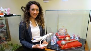 Lufthansa airplane models in the Szamos Chocolate Museum