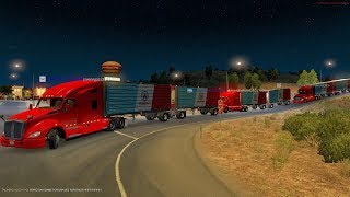 Convoy American Truck Simulator | De Phoenix a Santa Cruz | Auto Piloto