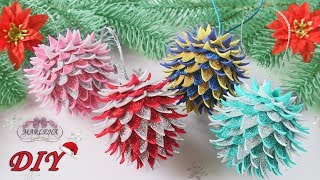 ? НОВОГОДНИЕ ИГРУШКИ НА ЁЛКУ ? из фоамирана своими руками