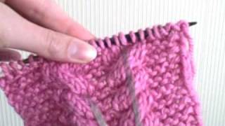 Knit cables with no cable needle