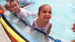 Baby Swimming Lessons! | Sam & Nia