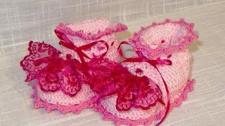 Пинетки крючком для начинающих