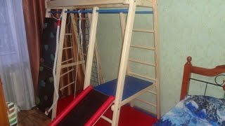 Видео обзор ДСК/шведской стенки Богатырь. МаксиСон - интернет магазин.