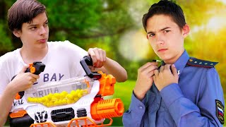 ЧУТЬ НЕ ПОЙМАЛИ БАНДИТЫ // NERF WAR  ПРОФЕССИОНАЛЬНЫЙ НАЁМНИК // НЁРФ ВОЙНА