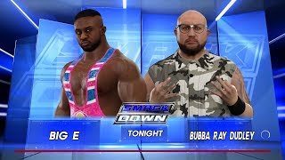 WWE 2K17 PC Gameplay - Big E VS Bubba Ray Dudley Last Man Standing Match [60FPS][FullHD]