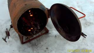 Самодельная печка из фрионовых баллонов
