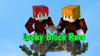 Лаки блок гонка в майнкрафт пе (Lucky Block Race MCPE)