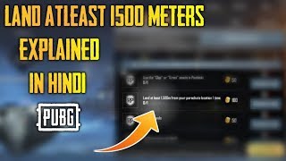 HOW TO COMPLETE LAND ATLEAST 1500M MISSION IN PUBG MOBILE | SEASON 7 WEAK 1 MISSION TRICK