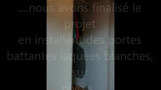 Construction d'une niche sur mesure pour placard deux portes