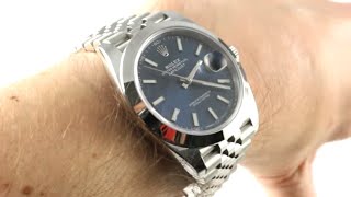 Rolex Datejust 41 (BLUE DIAL/JUBILEE) 126300 Luxury Watch Review