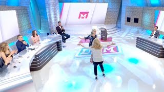 ¡Casi se mata! Mariana volvió y por querer saludar a Solita casi termina en el piso