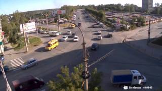 авария ул. Циолковского и Октябрьской рев-ции