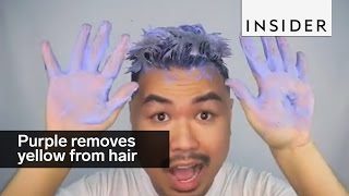 Purple Shampoo Removes Brassy Yellow Tones