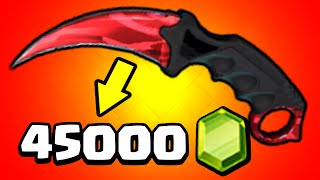 ВЫИГРАЛ КЕРАМБИТ УБИЙСТВО = 45000 ГЕМОВ В CLASH ROYALE