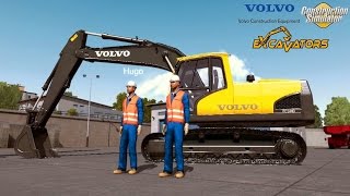 Construction Simulator 2015 - Pelleteuse Volvo EC 144D Fun Mods ! #2