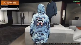 HOW TO GET A BAPE LOGO IN GTA 5 ONLINE! BATHING APE SHARK EMBLEM!