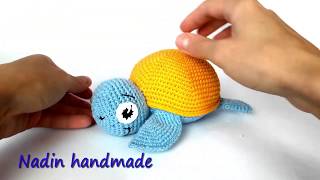 Морская черепашка. Черепашка вязаная крючком.  Turtle. Crocheted Sea Turtle