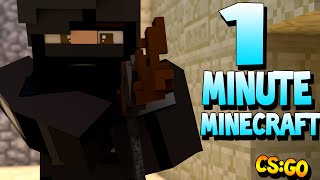 CS:GO Minecraft Animation - 1 Minute Minecraft