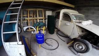 Démonstration de ma sableuse hobiblaster sur la 2cv