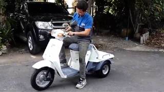 ทดสอบสาธิตวิธีการใช้งานก่อนส่ง Gyro up 50cc. Japan รถเดิมๆสีเดิมๆญี่ปุ่น