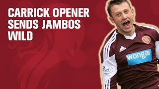 Wild celebrations as Carrick puts Hearts ahead