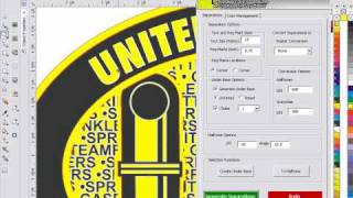 CorelDRAW tutorial color separations auto under base and choke with SimpleSeps