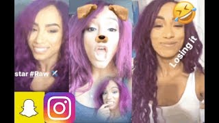 Best of WWE's Sasha Banks 2017! (CUTE & Funny Snapchat/Instagram Moments)