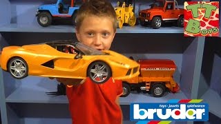 БРУДЕР Строительные Машинки Обзор Игрушек с Игорьком и Ариной Развлечения для детей Bruder Toys