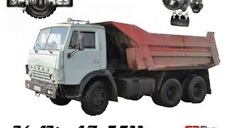 КАМАЗ 5511 тест-драйв, обзор грузовики на бездорожье, off road SpinTires 2015