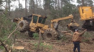 Movin In The Log Loader! Stuck Truck Skidder Dozer Logging