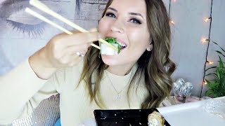 МУКБАНГ! MUKBANG! КУШАЮ СУШИ РОЛЛЫ НА КАМЕРУ мысли про феминиз,сексизм,веганство