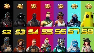 RANKING EVERY FORTNITE BATTLE PASS SKIN FROM WORST TO BEST (SEASON 2 - 8)