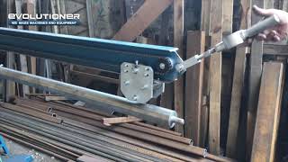 Фальцеосадочный станок ручной с подвижной кареткой. Модель ФО 1300х1.2мм