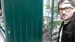 Встроенная калитка для откатных ворот СОВА. Монтаж