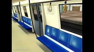 Calatorie cu bombardier movia, trainz /Bucharest metro in trainz
