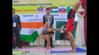 कलीला बालबालिकाको दरिलो योग Kids Yoga at South Asian Yoga Sports Championship