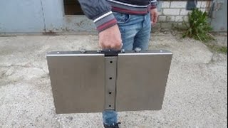 Мангал книжка, мангал чемодан, раскладной походный мангал