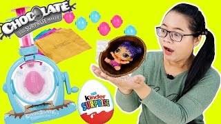 ĐỒ CHƠI MÁY LÀM QUẢ TRỨNG SOCOLA BẤT NGỜ - Kinder Surprise Eggs