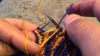 One-Pass Two-Colour Brioche - A Sockmatician Tutorial