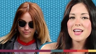 Miley Cyrus' NEW Auburn Ombre Hair Style!
