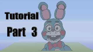 Minecraft Pixel Art Tutorial: How to make Toy Bonnie Part 3 (Five Nights At Freddy's)