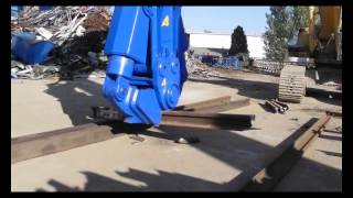 Рельсолом ARDEN - ножницы CU2700BR - утилизация рельсов