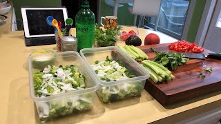 Spicy Cuke Salad & Bonus Peach Salad